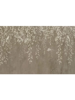 Sarkan Dallar ve Kuşlar Poster Duvar Kağıdı