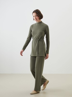 Lc Waikiki Yeni Sezon Beli Lastikli Dokulu Kadın Pantolon