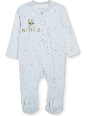 Hellobaby Hellobaby, Kız, Patikli Tulum, Puantiye Baskılı, Fermuarlı, Bisiklet Yaka, Uzun, Uzun Kol