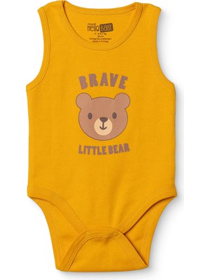 Hellobaby Hellobaby Erkek Bebek Atlet Body Çıtçıtlı Bisiklet Yaka Atlet