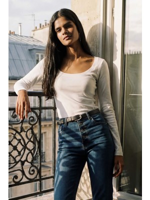 DeFacto Slim Fit Fitilli Kaşkorse Tişört G8479AX26SP