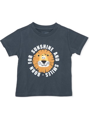 Hellobaby Hellobaby, Erkek, Tshirt, Hayvan Baskılı, Bisiklet Yaka, Kısa Kol