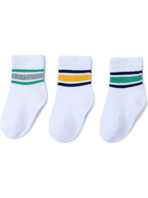 Hellobaby Hellobaby Erkek Bebek 3lü Soket Çorap Çizgili Yok