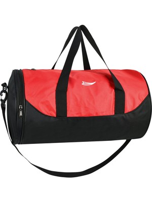 Katre46 Silindir Spor Çanta El Valizi Kırmızı