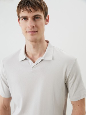 Lc Waikiki Yeni Sezon Polo Yaka Keten Karışımlı Erkek Tişört