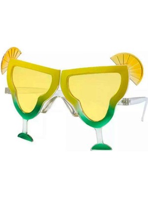 MiraLive Margarita Parti Gözlüğü Sarı Renk 16X8 cm