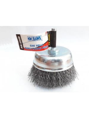 Pazarcan Hawk HA11149 Pimli Gri Tel Çanak Fırça 75 mm