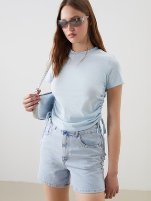 Lc Waikiki Yeni Sezon Bisiklet Yaka Kadın Tişört