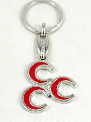 Moncuk Design Üç Hilalli Metal Anahtarlık