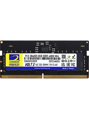 İlk El Grup Ieg™ Twinmos TMD58GB4800S40, 8gb, Ddr5, 4800MHZ,  CL40, 1.1V Notebook Ram