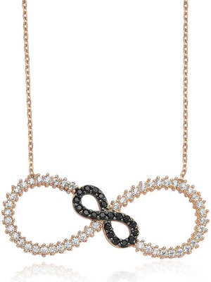 Marsilyan 925 Ayar Gümüş Iki Sonsuzluk Kolye PT2610078 (72)