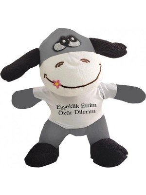 Dekofon Oyuncak Peluş Eşeklik Ettim Tişörtlü Eşek
