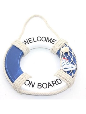 Dekofon Ahşap Marin Duvara Asmalı Simit Model 1