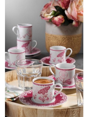 Shop A Way Kütahya Porselen Rüya 12 Parça 6 Kişilik Kahve Takımı