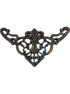 MiraLive Dekoratif Köşe Süsü, Köşelik - Büyük, 31X55MM, Antik, 100 Adet