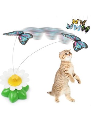 Shop A Way Kedi Oyuncağı, Hareketli Dönen Kelebek, Pille Çalışır CKS-0035