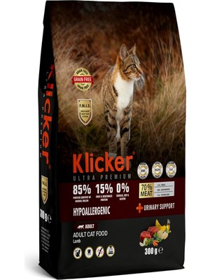 Shop A Way Klicker Tahılsız Yetişkin Kedi Maması Kuzulu 300GR