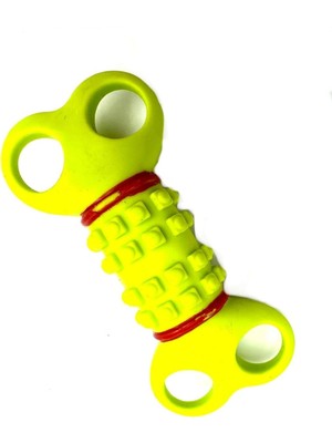 Shop A Way 12CM Yassı Kemik Köpek Diş Kaşıma Oyuncağı Yeşil
