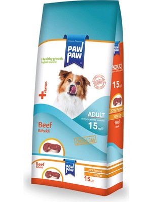 Shop A Way Pawpaw Yetişkin Köpek - Dana Etli (Biftekli) Kuru Mama 15 kg