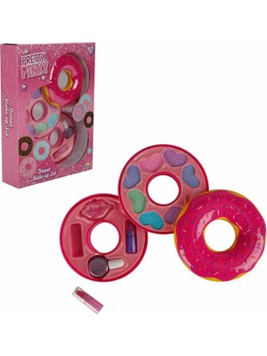 Dekofon 2596 Donut Şekilli 2 Katlı Makyaj Güzellik Seti -Sunman