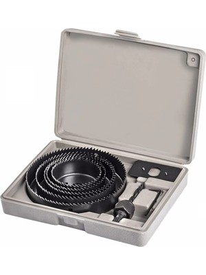 Kyops 8 Parça Panç Seti Ağaç Kesme Testere Matkap Ucu Takımı Alçıpan Tavan Kesme - Lisinya