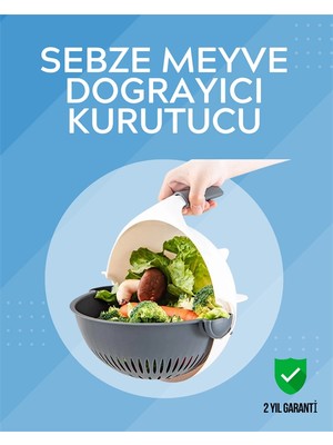 Dekofon Süzgeçli Hazneye Sahip Çok Amaçlı Rende ve Dilimleyici