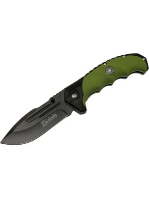 Dekofon Eco Lounge Columbia FST4008-B Oluklu Siyah Kamp Çakı 22 cm - Otomatik