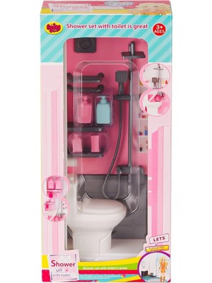 Dekofon 02379 Klozetli Banyo Oyun Seti -Oydaş Oyuncak