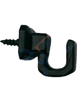 MiraLive Vidalı Kanca, Askı Küçük - 15X18MM, Siyah - 1 Adet