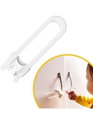 Dekofon Bebek Çocuk Çekmece ve Dolap Koruma Raylı Güvenlik Sistemi Emniyet Kilidi