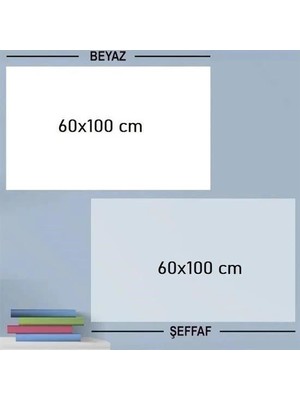 Dekofon Ders Çalışma Yazı Tahtası Manyetik Duvar Stickerı 100X60 cm
