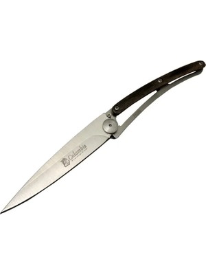 Dekofon Eco Lounge Columbia Ext 2990C Deejo Koyu Kahve Kamp Çakı 22,5cm- Manuel, Kemerlikli, Ultra Hafif