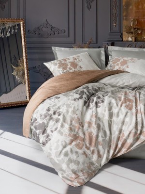 Sb Shopping Blatt Gri Saten Nev Takımı Çift Kişilik