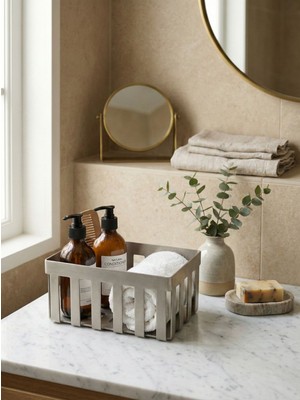 System Banyo Aksesuarları Banyo Havluluk Nikel Saten Mat Renk 9.4X12X20 cm