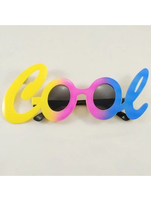 Aksiyon Global Cool Yazılı Rengarenk Parti Gözlüğü 21X8 cm - Lisinya
