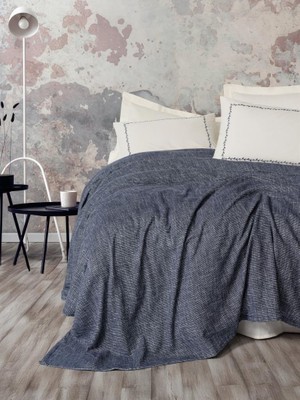 Sb Shopping Embrova Şönil Çift Kişilik Yatak Örtüsü/pike Takımı Loom Lacivert