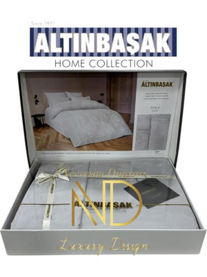 Sb Shopping Jakarlı Saten Çift Kişilik Nev Takımı Perle Coin