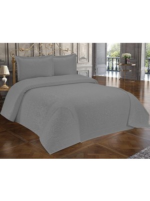 Sb Shopping 3 Parça Çift Kişilik Yatak Örtüsü Royal Gri