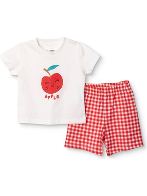 Hellobaby Hellobaby, Kız, Kısa Kol Pijama Takımı, Meyve Baskılı, Bisiklet Yaka, Kısa, Kısa Kol