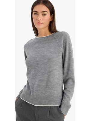 DeFacto Relax Fit Bisiklet Yaka Kazak G9739AX25CW