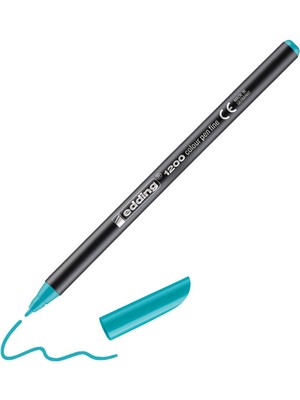 Hype Store Edding 1200 Ince Uçlu Keçeli Kalem - Turkuaz - 1 Kalem - Yuvarlak Uçlu 1 mm