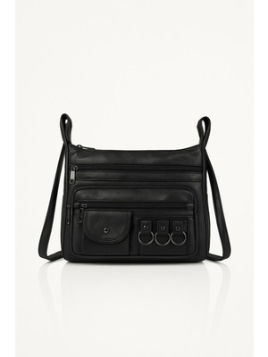 Av A Dos Kadın Yıkama Deri Omuz Çantası Çok Bölmeli Gözlü Anne Kadın Çanta Çapraz Askılı Çapraz Askılı