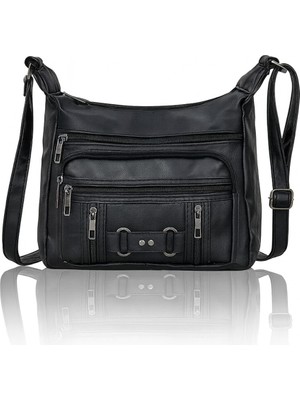 Av A Dos Kadın Yıkama Deri Omuz Çantası Çok Bölmeli Gözlü Anne Kadın Çanta Çapraz Askılı Çapraz Askılı