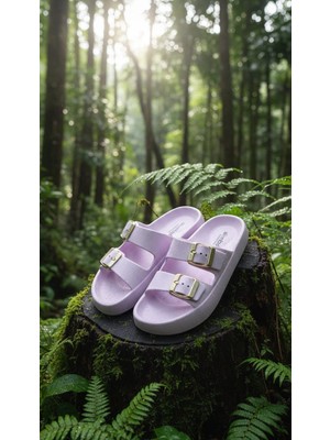 Stil Shoes Çift Toka Kadın Günlük Ortopedik Hafif Taban Deniz Plaj Havuz Terliği E283