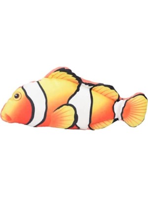 Hype Store Peluş Kedi Oyuncağı Balık Kedi Nanesi Otlu Çıngıraklı 1 Adet Palyaço Açık