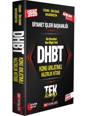 Ddy Yayınları DDY Yayıları DHBT Ahkam Serisi Tüm Adaylar Konu Anlatımlı Hazırlı