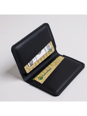 Luvo El Yapımı Hakiki Deri Kartlık Italyan Dikiş Premium Hakiki Crazy Deri Kompakt Kartlık