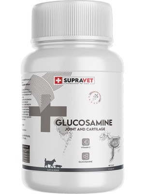 Hype Store Supravet Glucosamine Kedi ve Köpek Eklem Sağlığı Güçlendirici Glukozamin Tablet + 75 Tablet