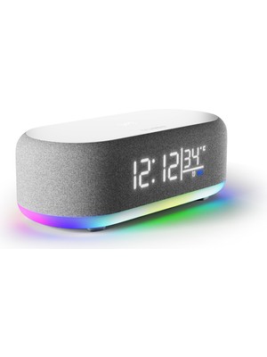 Truebo TimeCharger Hoparlör Şarjlı Işıklı Alarm Saat