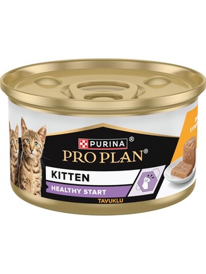 Hype Store Purina Pro Plan Yavru Kediler Için Tavuklu Yaş Kedi Maması Konserve 85GR x 24 Adet